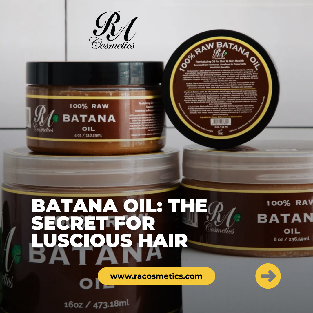 RA Cosmetics 100% Natural Unrefined Batana Hair Oil for Hair Growth