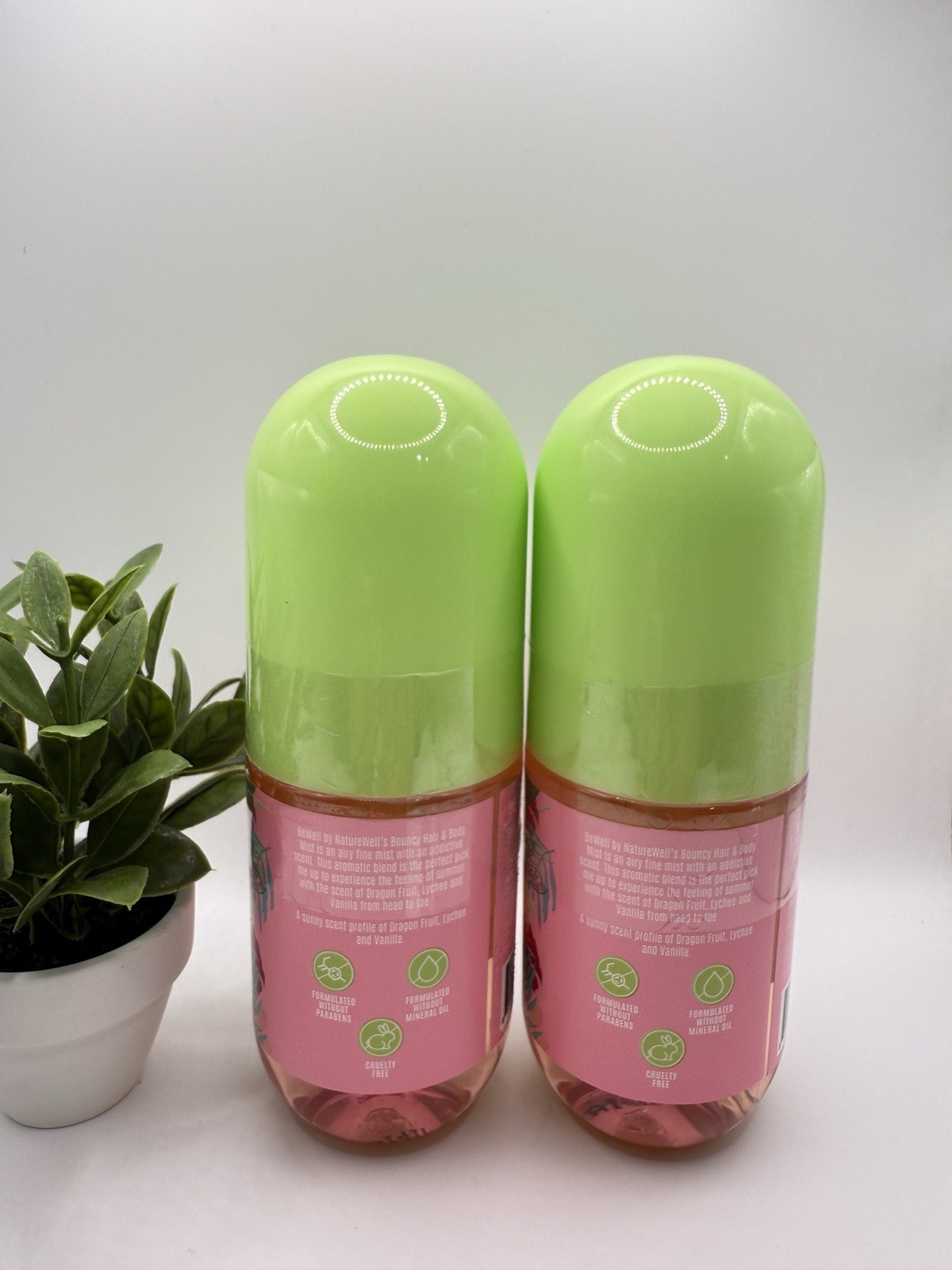 BeWell by NatureWell Bouncy Hair & Body Mist 6.7 fl oz Cruelty Free 2 Bottles