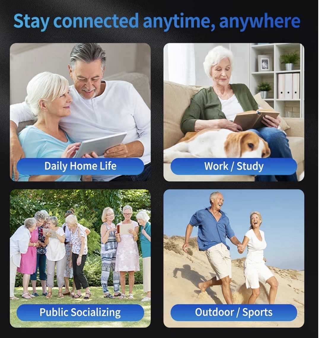 OTC Rechargeable Hearing Aids Noise Canceling 25+Hr Battery Seniors Adults