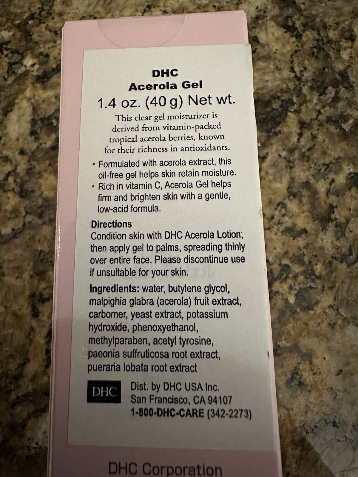 DHC ACEROLA Gel 1.4 Oz