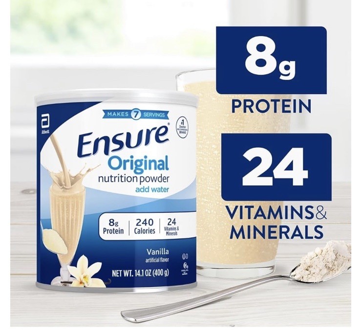 Ensure Original Nutrition Powder, Vanilla, 14.1oz – 6 Pack BB 7/26 Free Ship