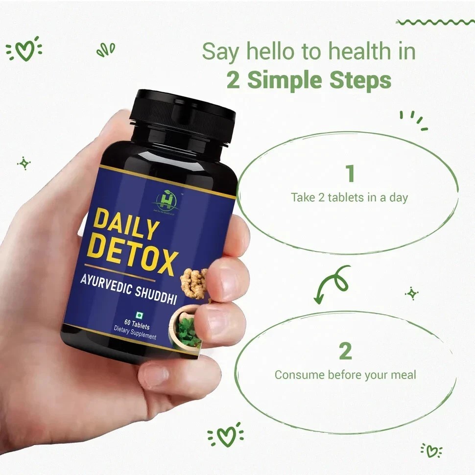 Healthy Nutrition Daily Detox | Full Body Stomach Cleanser | Veg-60 T SF