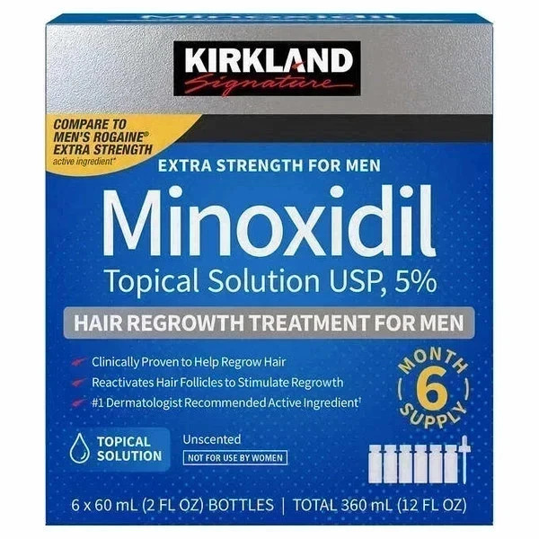Kirkland Minoxidil 5% Extra Strength Men 6 Month Supply Hair Regrowth