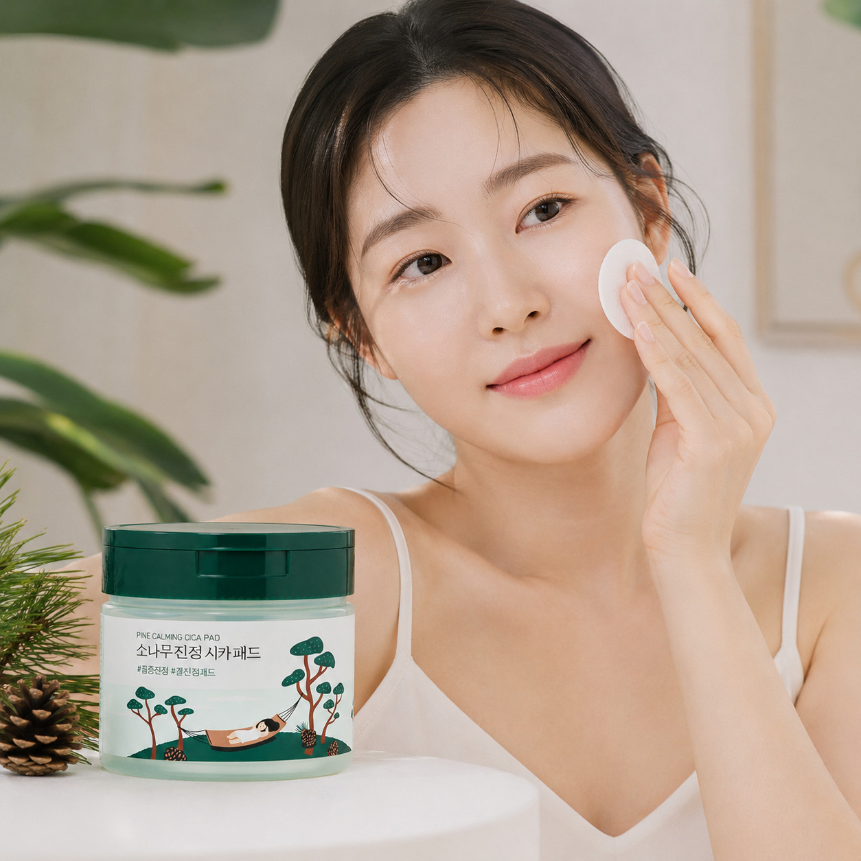 Round Lab Pine Calming Cica Soothing Toner Pads 50pcs Hydrating