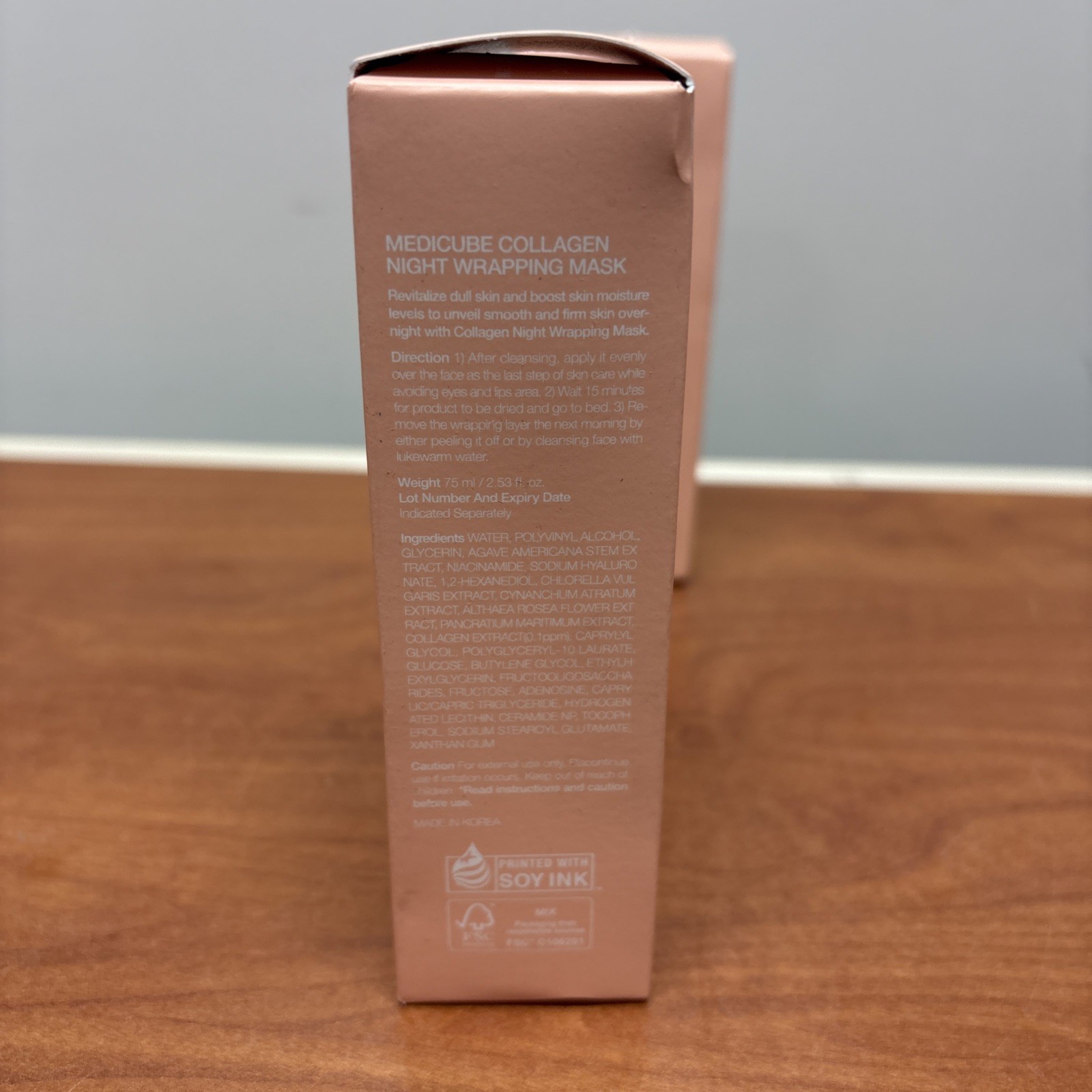 Pack Of 2 MEDICUBE Collagen Night Wrapping Mask 2.53 fl oz Exp 06/28