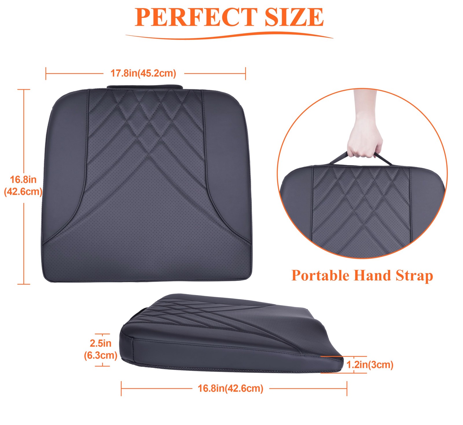 kingphenix Premium Car Seat Cushion, Memory Foam Driver Seat Cushion to Impro…