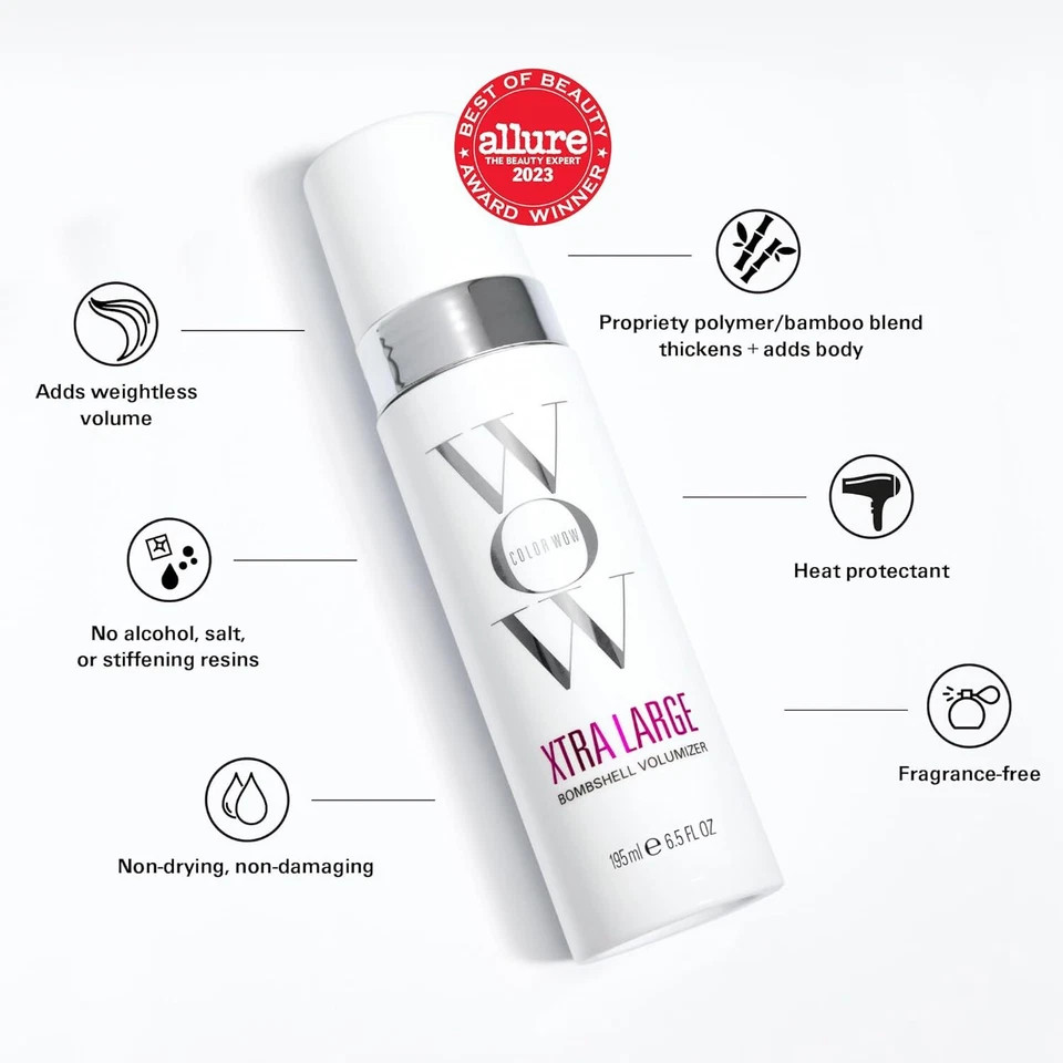 COLOR WOW Xtra Large Bombshell Volumizer Alcohol-Free Lasting Volume Thickness