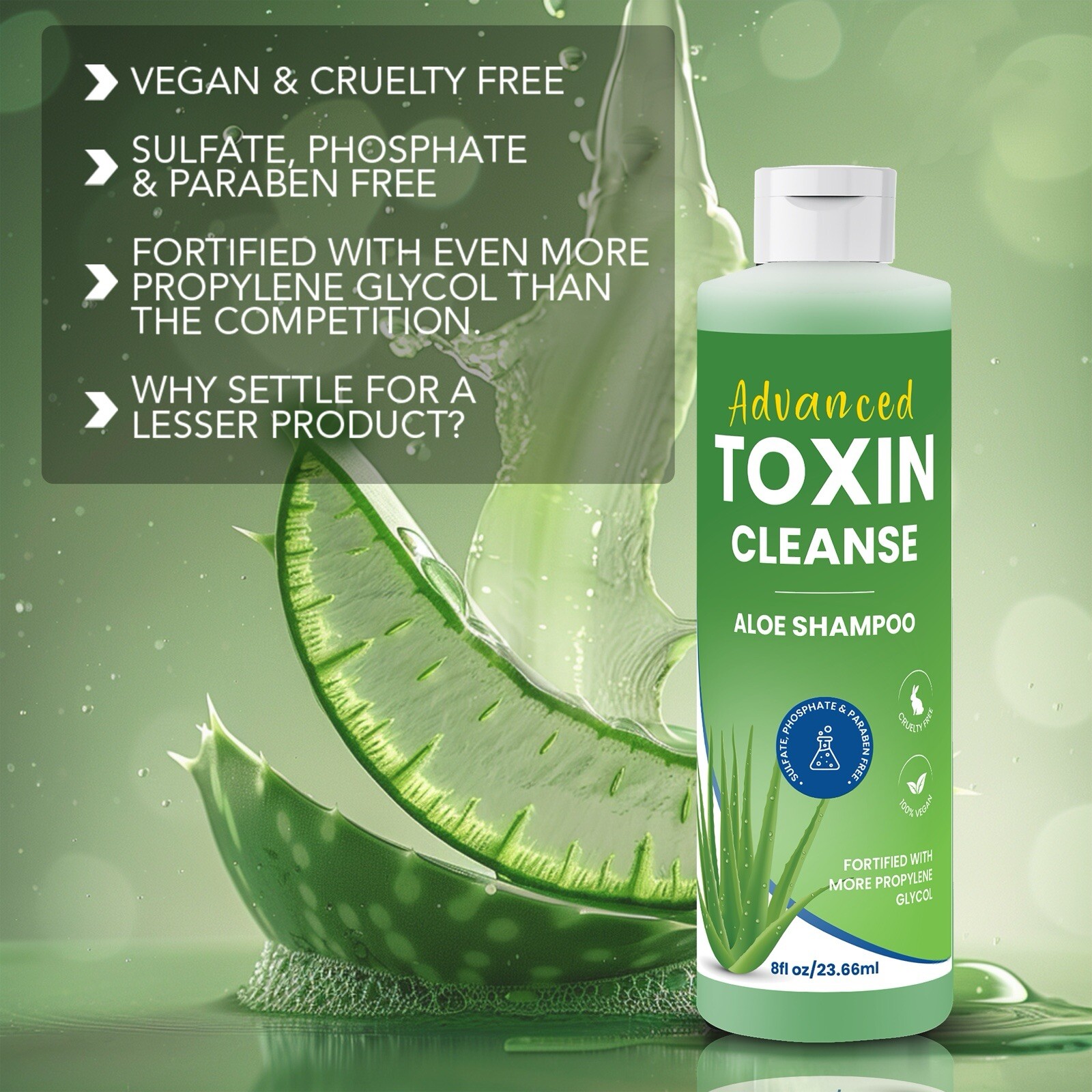 (2) Advanced Toxin Cleanse Detox Shampoo – Pass Hair Follicle Test w/Directions