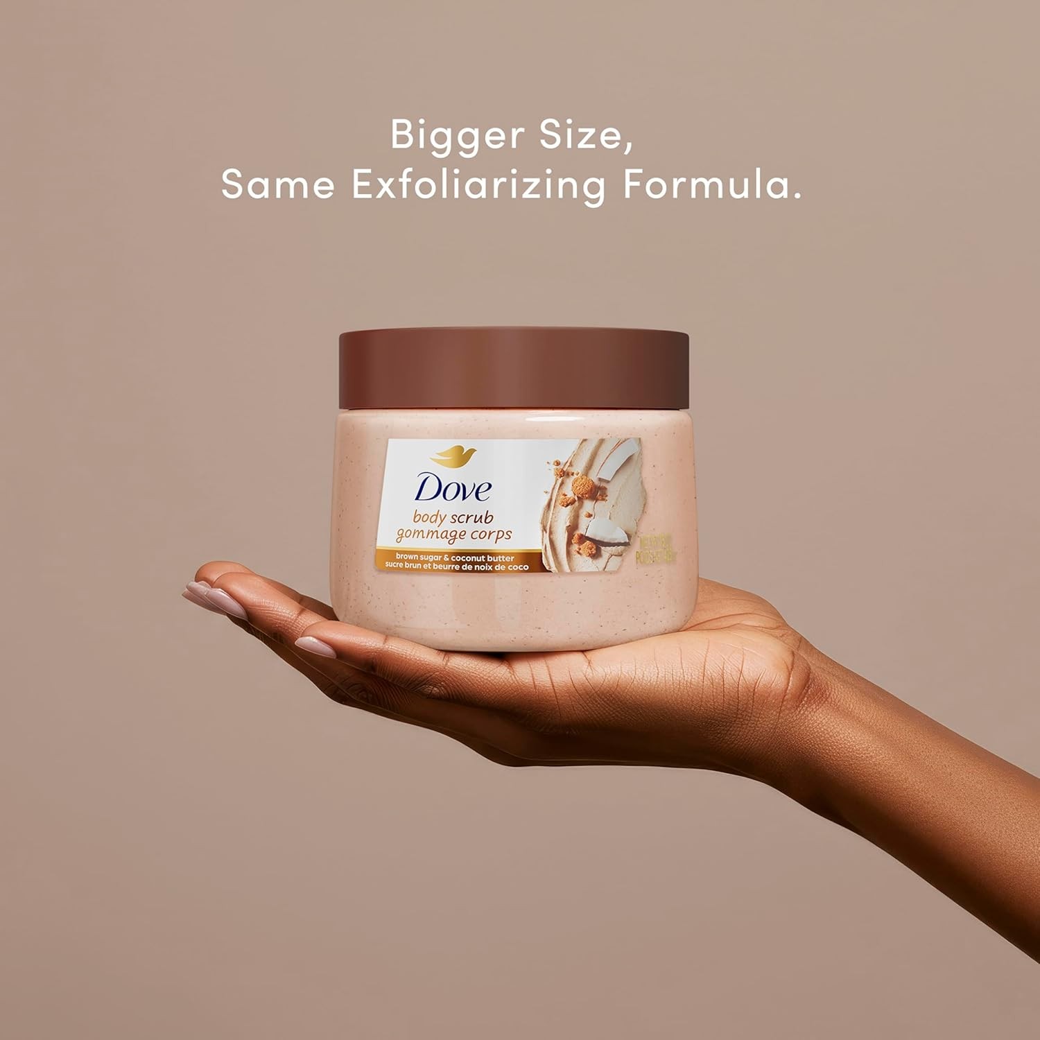 Dove Brown Sugar Coconut Butter Body Scrub 15oz Exfoliating