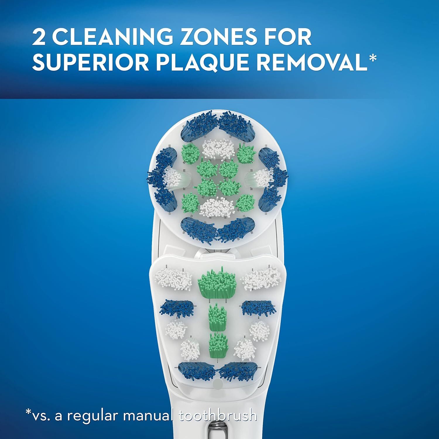 3 pairs of 3 countOral-B Dual Clean Electric Toothbrush Replacement Brush Heads,