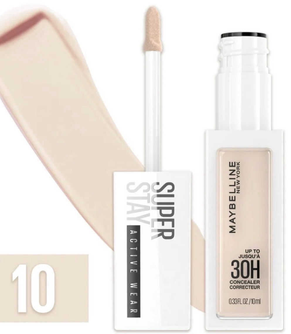 Maybelline New York Super Stay Active Wear Concealer, Long Lasting, 0.33 fl oz