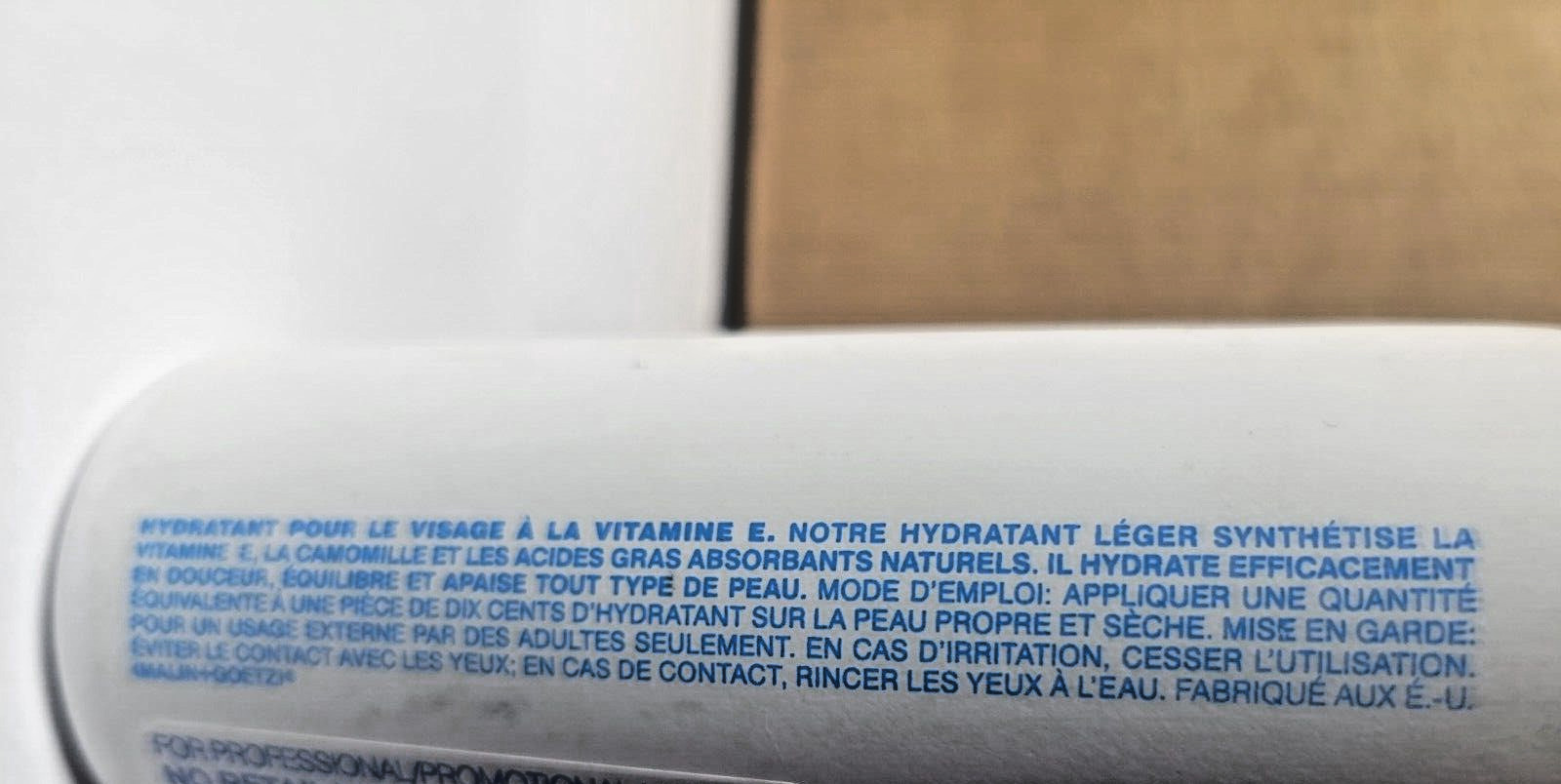 Malin + Goetz Vitamin E Face Moisturizer 4 Fl. Oz. 118ml SEALED AS PICTURED