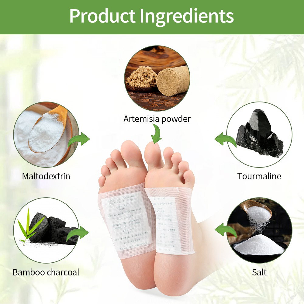 50-300pcs Foot Detox Patches Pads Toxins Deep Cleansing Herbal Organic Slimming