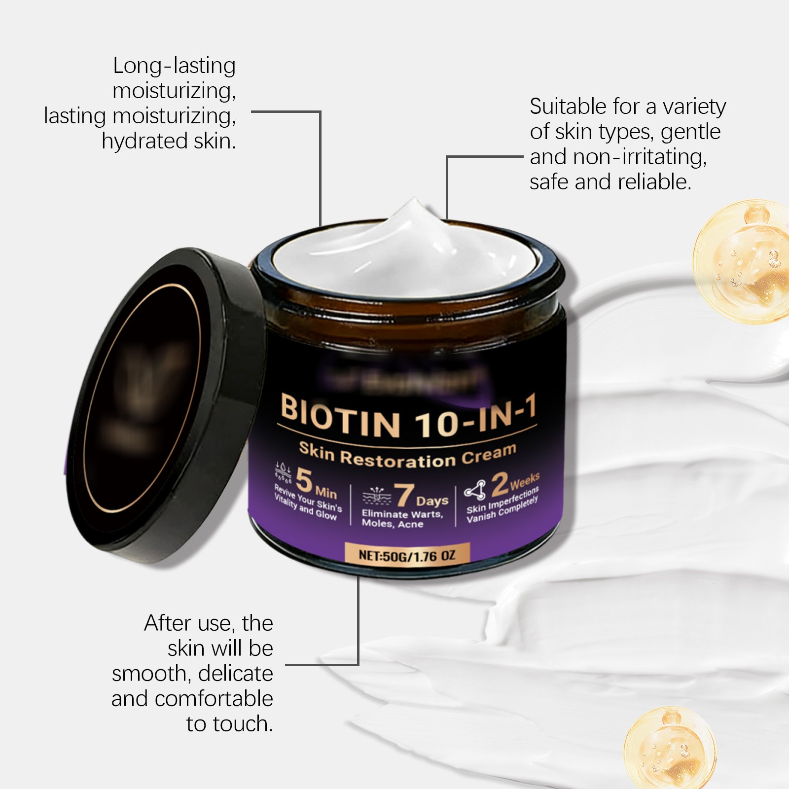 3x Biotin 10-in-1 Skin Restoration Cream, 2026 Professional Skin Treatment Cream