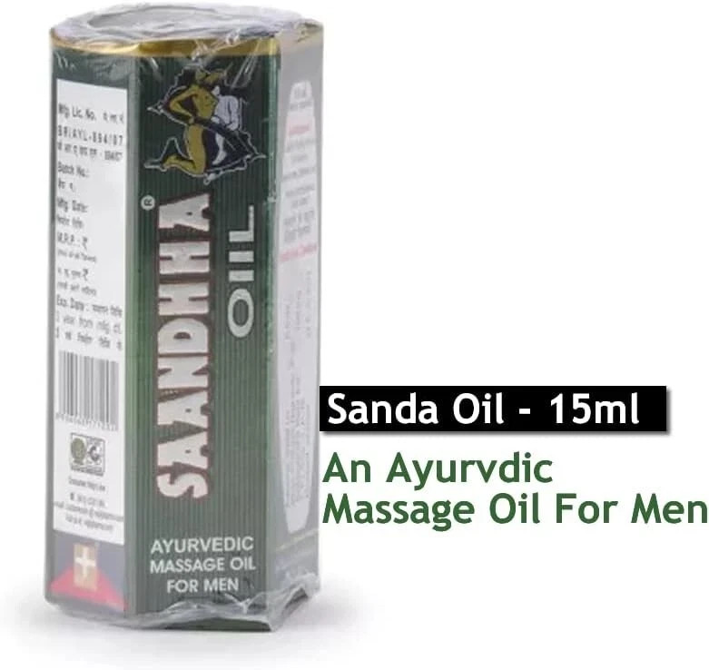Sandha Saandhha Sanda BEST 100% Original Ayurvedic Oil 15ml REPL Men Massage Oil
