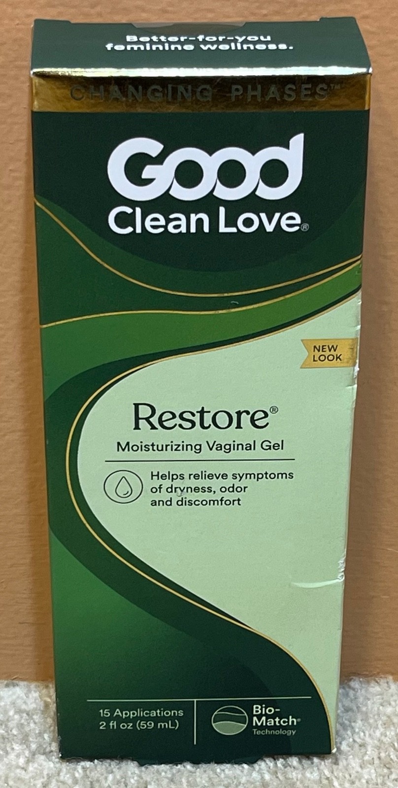 NEW Good Clean Love Restore Moisturizing Vaginal Gel 2 oz BIO-MATCH Exp 11/2030