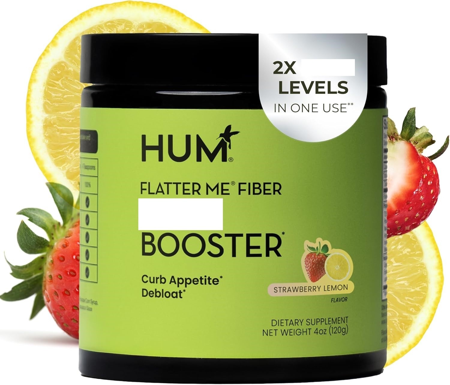 HUM Flatter Me Fiber Booster – Strawberry Lemon 4 oz Free Shipping US