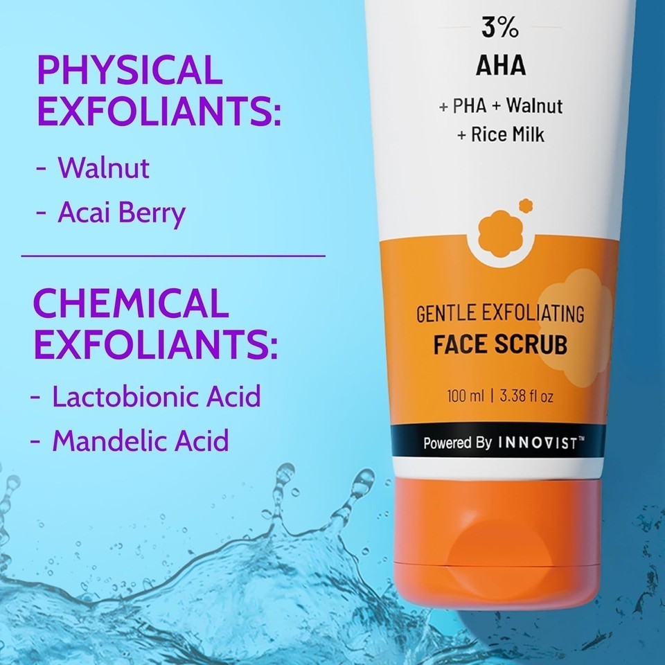 Chemist At Play Gentle Exfoliating Face Scrub Gives Instant Glow 100ml