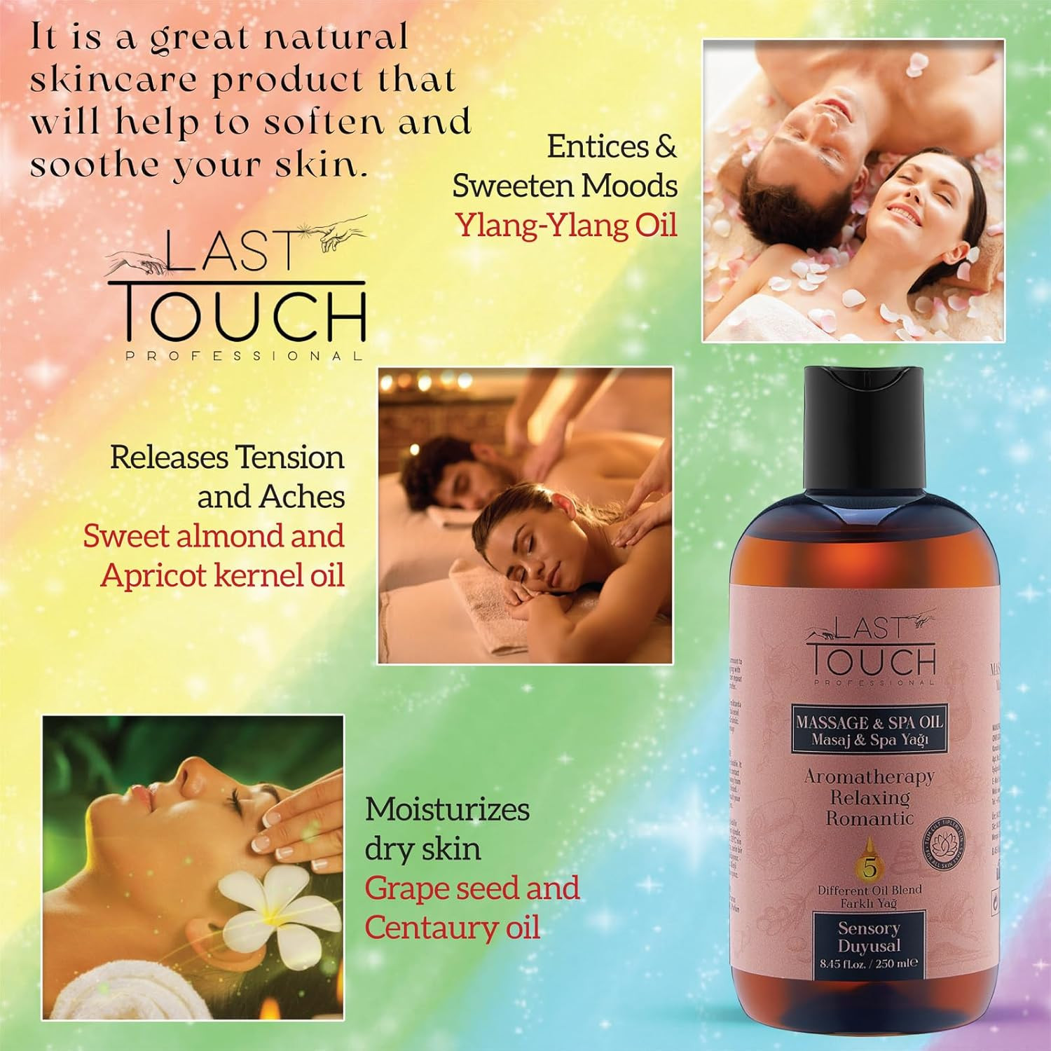Sensual Massage Oil for Couples Sexual – Massage Oils for Date Night – Massage f