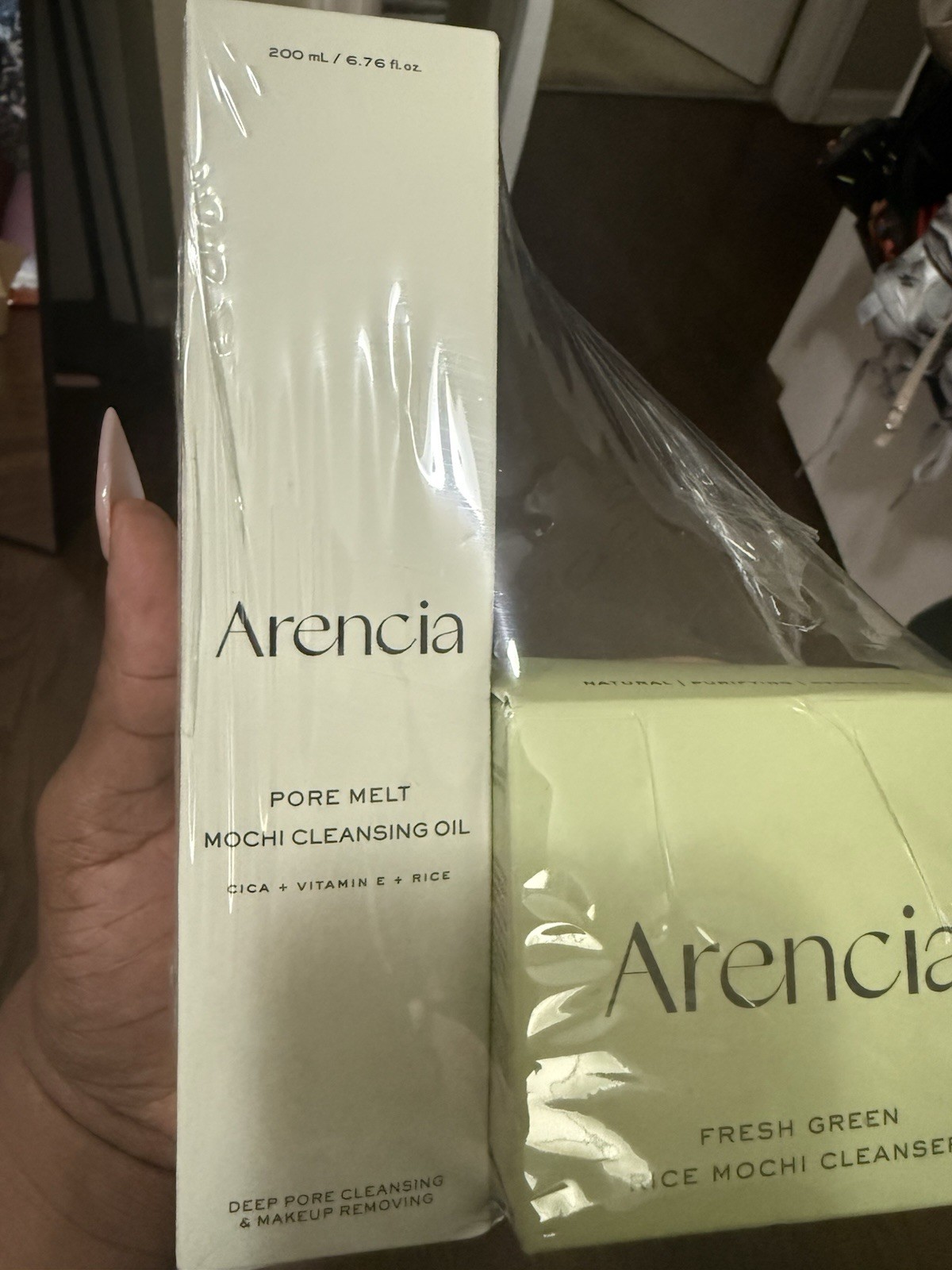 Arencia Pore Melt Double Cleansing Duo – Gentle Cleansing Oil & Fresh Green Rice