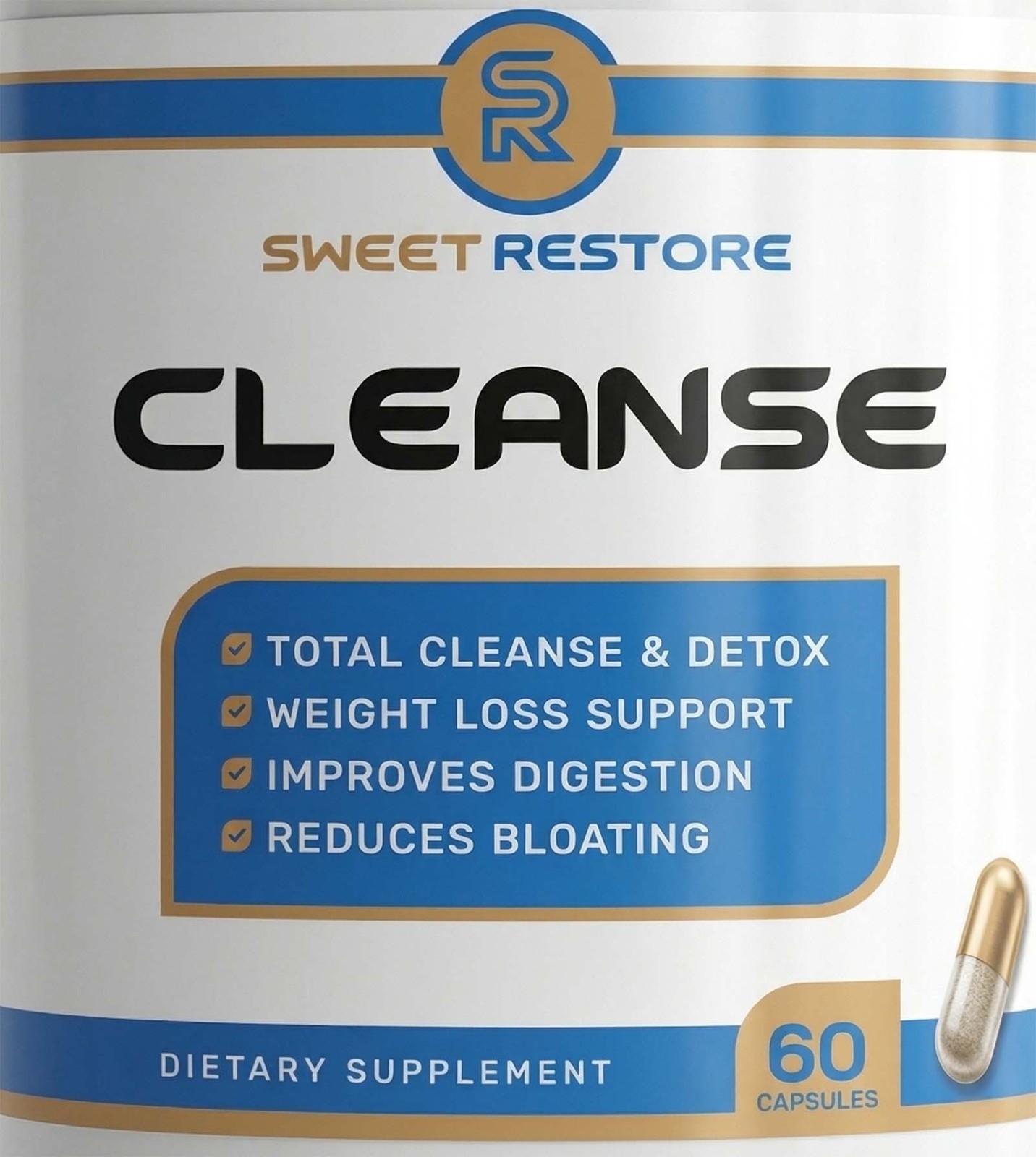 Sweet Restore Cleanse Dietary Supplement 60 Capsules
