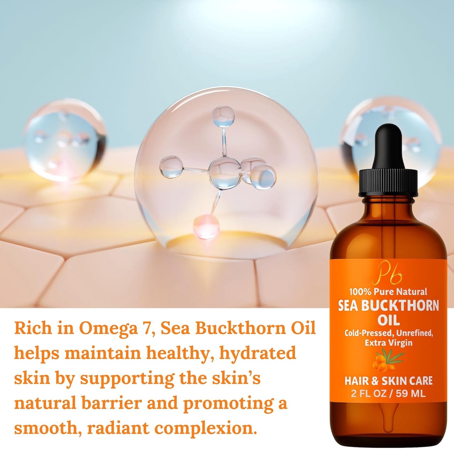 Organic Rosemary Pumpkin Saw Palmetto Hair Scalp Oil for Regrowth, Hair Loss