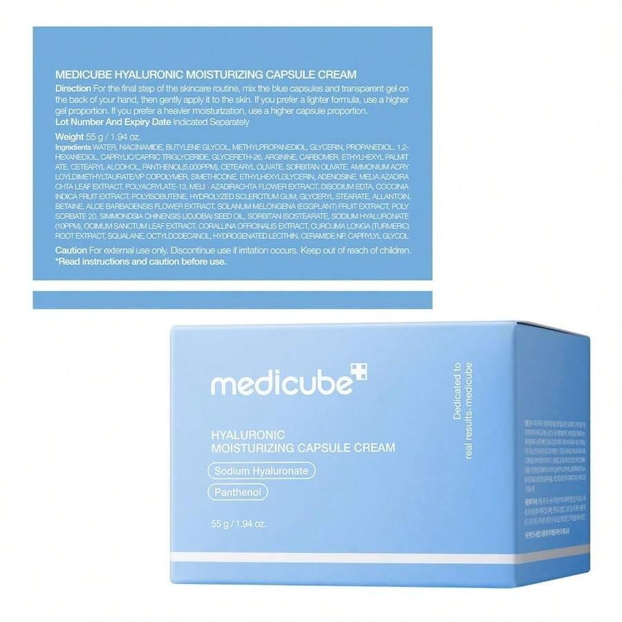 Medicube Hyaluronic Acid Capsule Cream | 120H Hydration | Korean Skincare