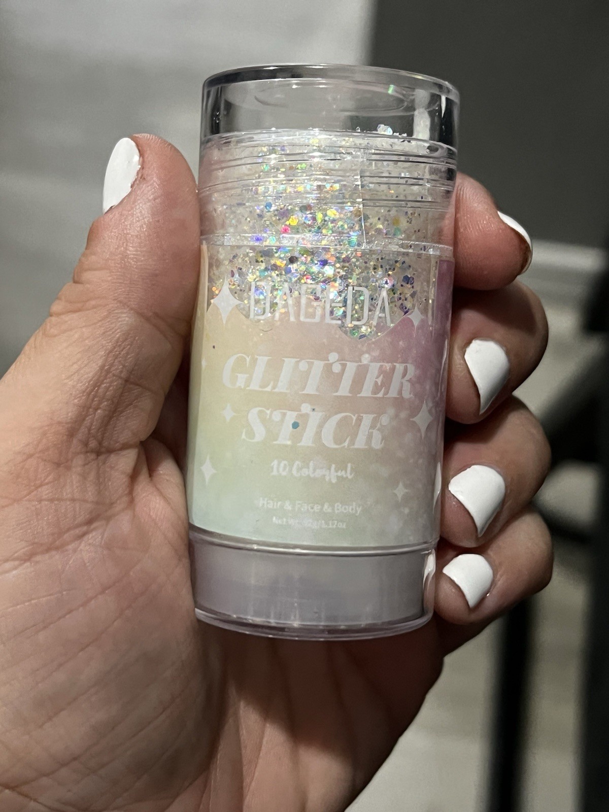 JAGEDA Glitter Stick Sheer Body & Face Glitter Shimmer, Assorted Shades