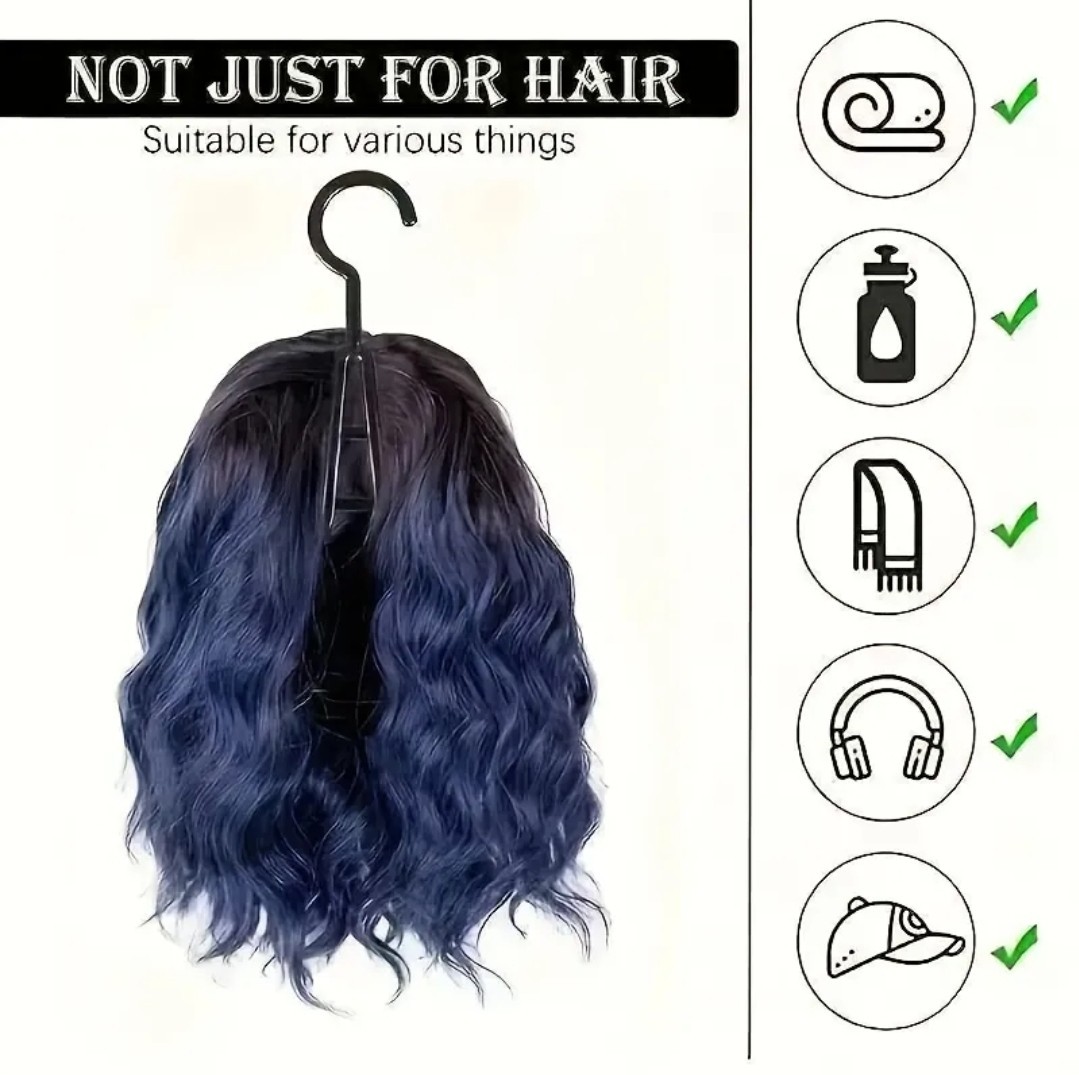 4packs Hanging Wig Stand 4Packs Wig Storage Bags Dust-proof Wig Bags Hair Care