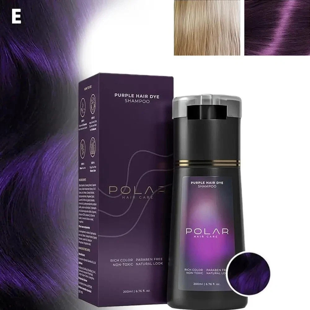 Polar-Hair Dye Shampoo Polar Hair Care, Hair Care Shampoo 200ML/6.7 OZ 3 Colors