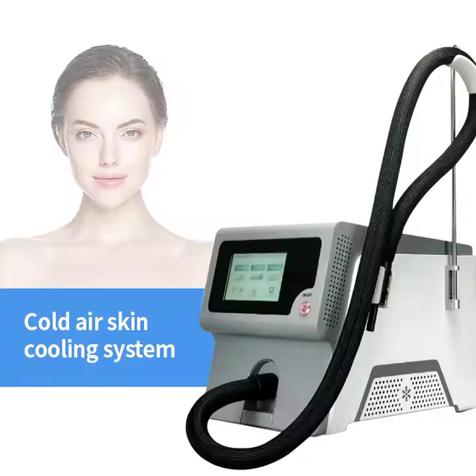 Professional Cryo Skin Cooling Machine Cold Air for CO2 Fractional Laser IPL