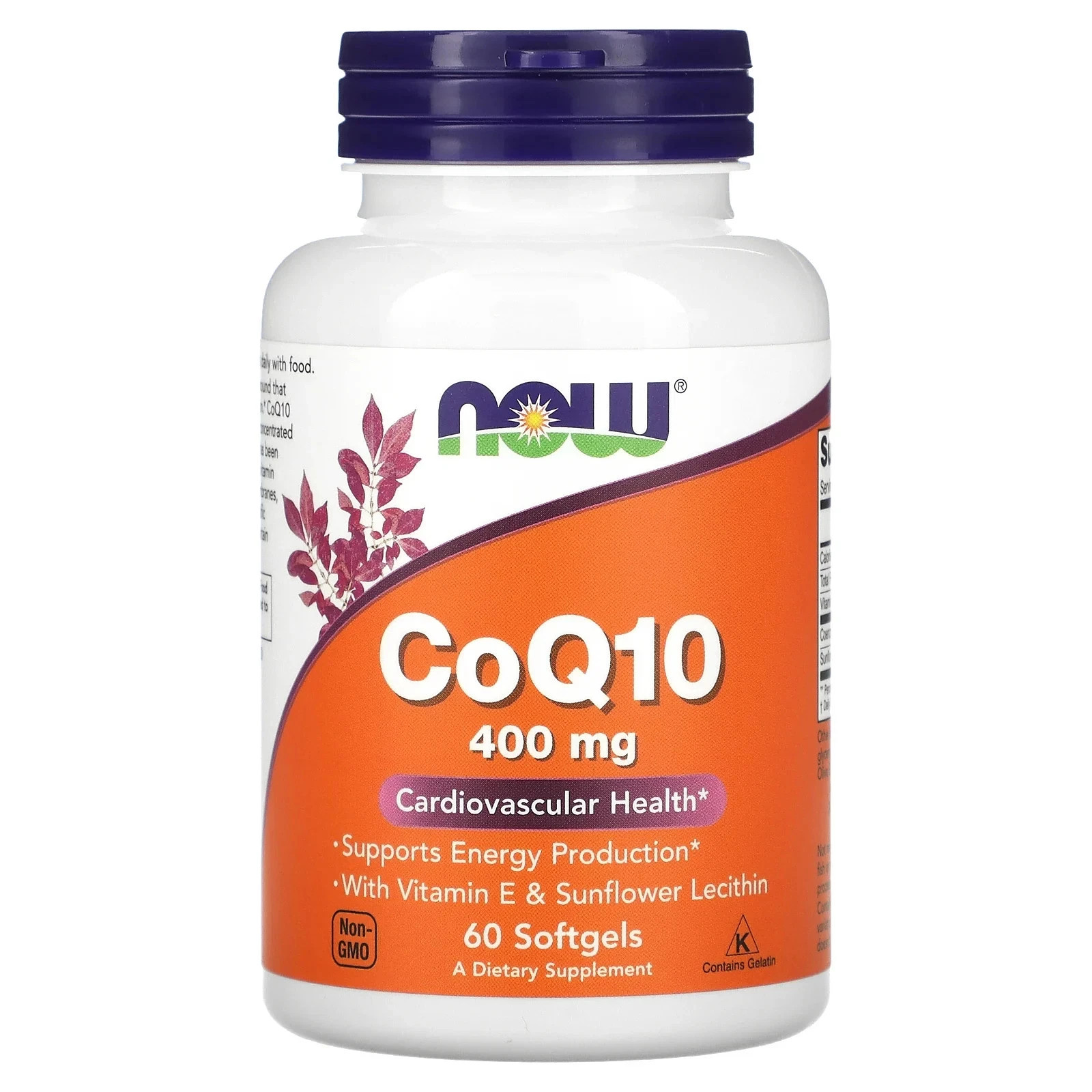 Now Foods CoQ10 400 mg 60 Softgels EXP 11/2030