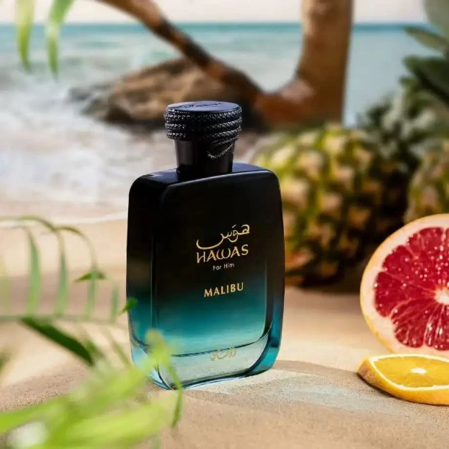 Hawas for Him Malibu Eau de Parfum 100ml 3.38fl.oz Men Aquatic Citrus Fragrance