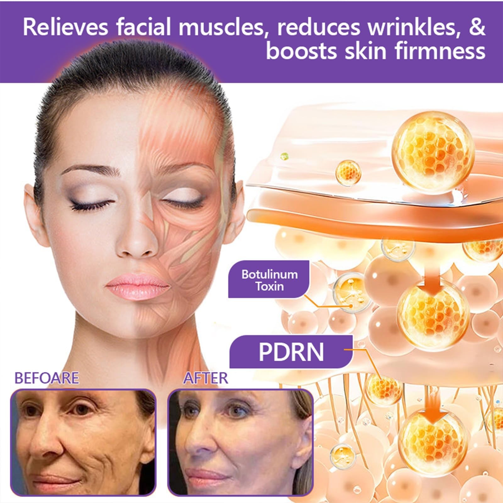 HISKIN PDRN Multi-Peptide Massaging Body Cream 50g for All Skin Types