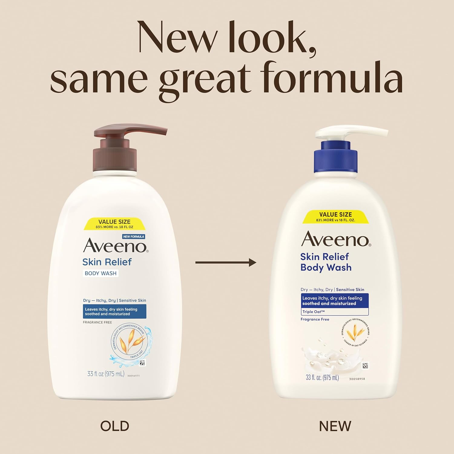 Aveeno Skin Relief Fragrance-Free Body Wash with Triple Oat® Complex, Gentle Dai