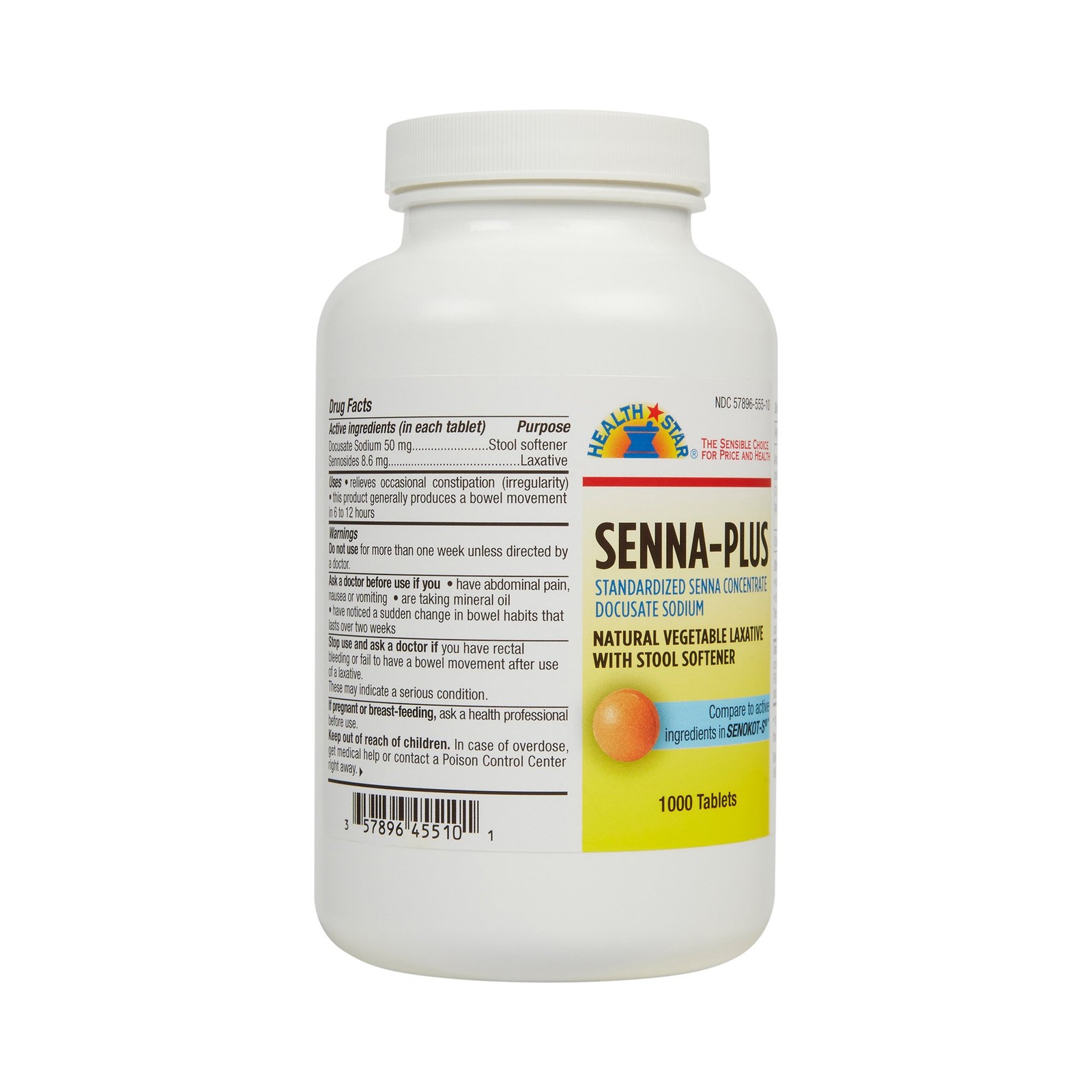 Geri-Care Senna Plus Tablet 455-10-HST 1 Bottle 1000 per Bottle