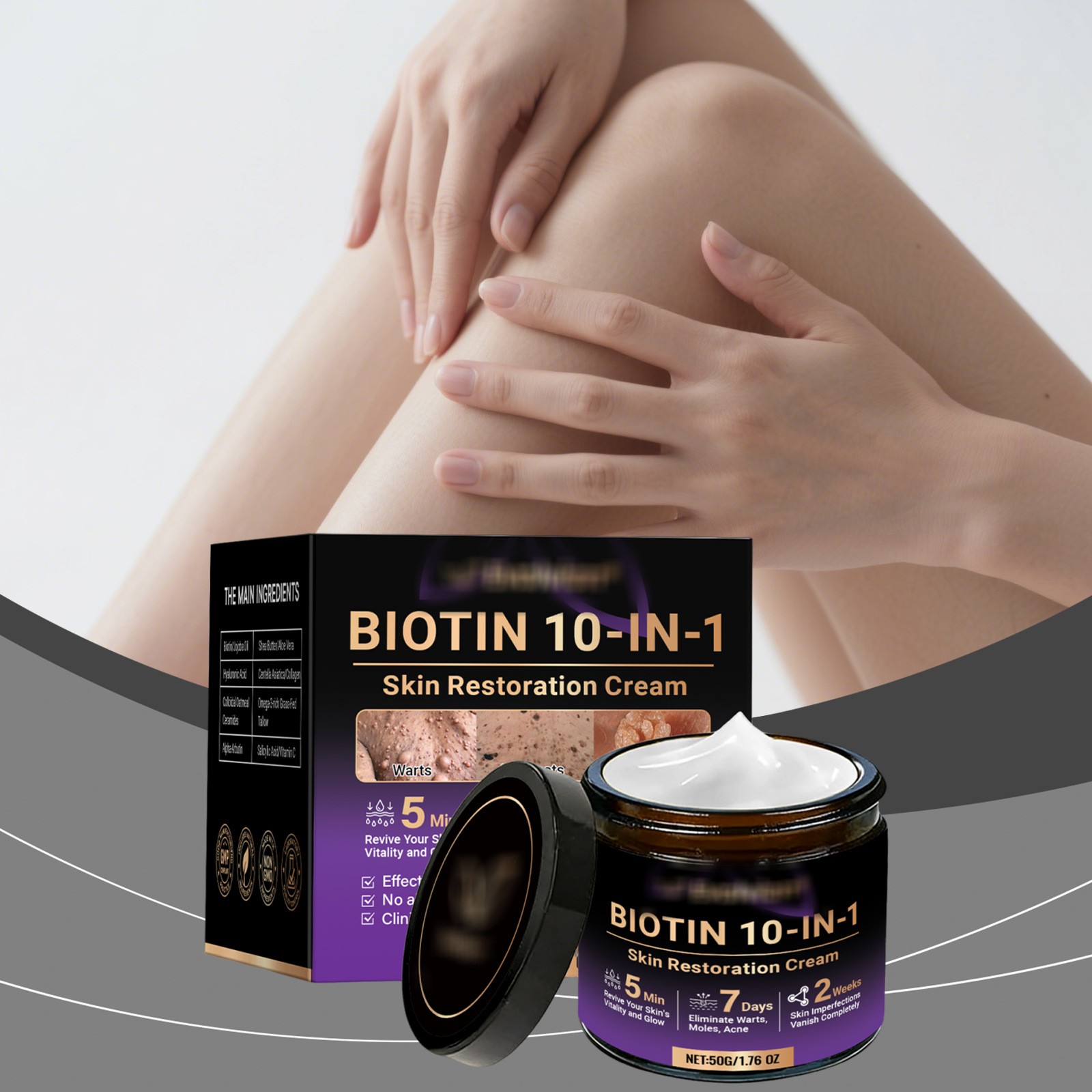 Biotin 10-in-1 Skin Restoration Cream, 2026 Professional Skin Treatment Cream ~