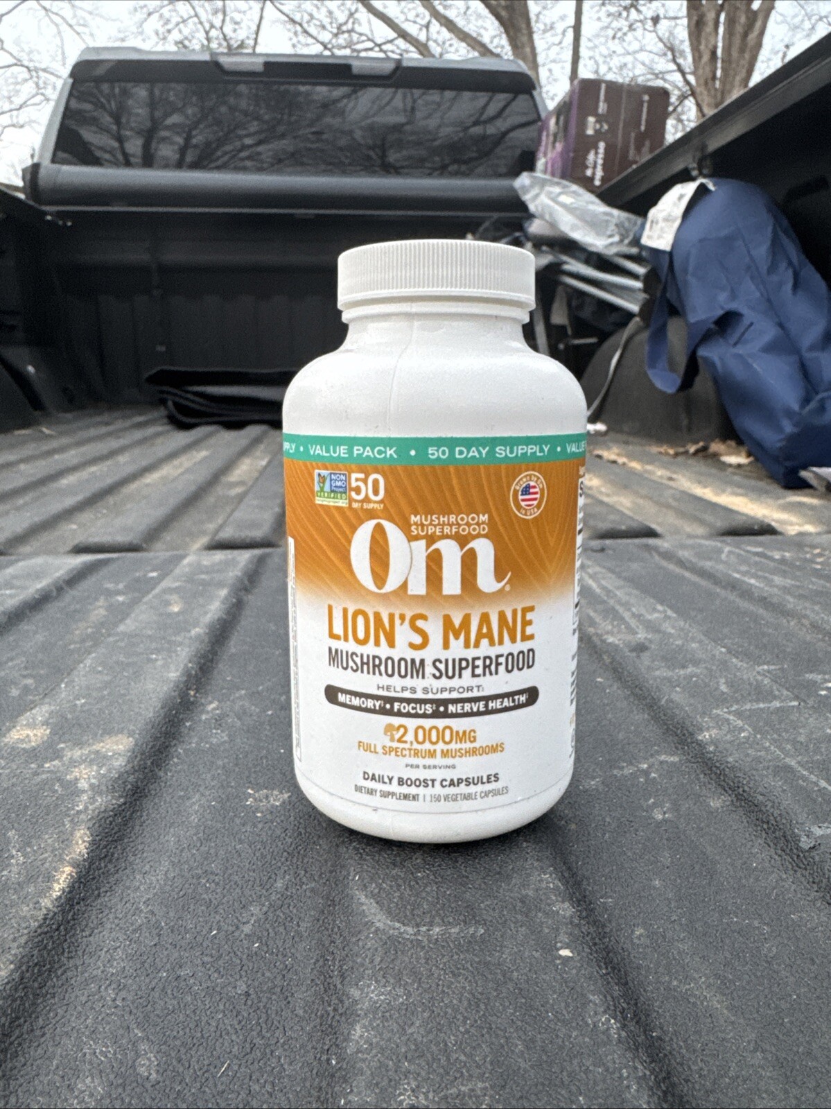 OM Mushroom Superfood Lion’s Mane Supplement 150 Capsules 2000mg EXP 7/2026