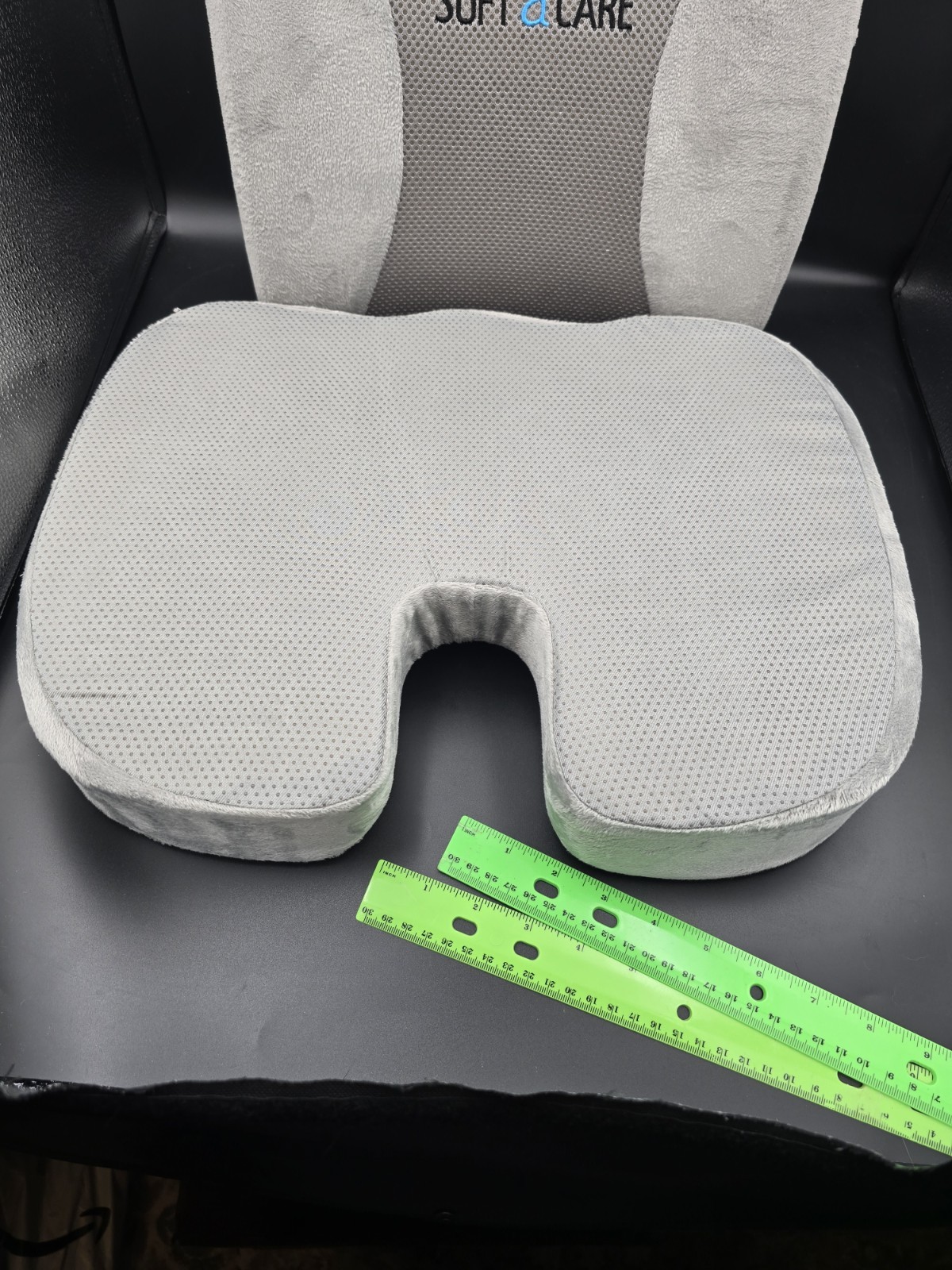 SOFTaCARE Pressure Relief Seat Cushion Light Gray Office Chair Wheelchair Car