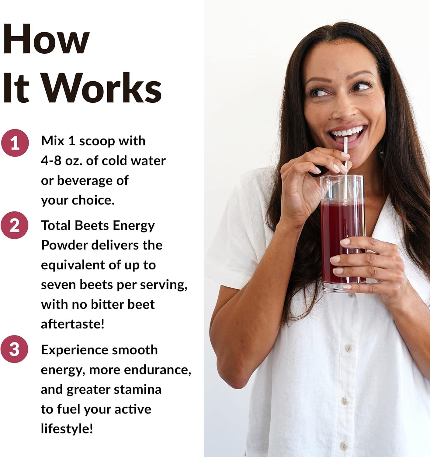 Total Beets Energy Powder – Delicious Berry Lemonade Beet Root Supplement, 30…