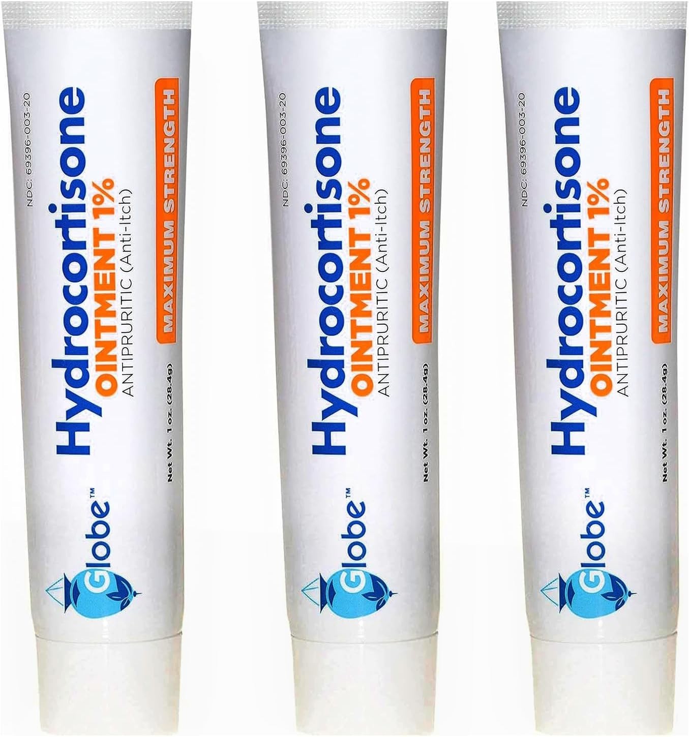 3 pack of Hydrocortisone Ointment 1% 1oz Maximum Strength Anti-Itch