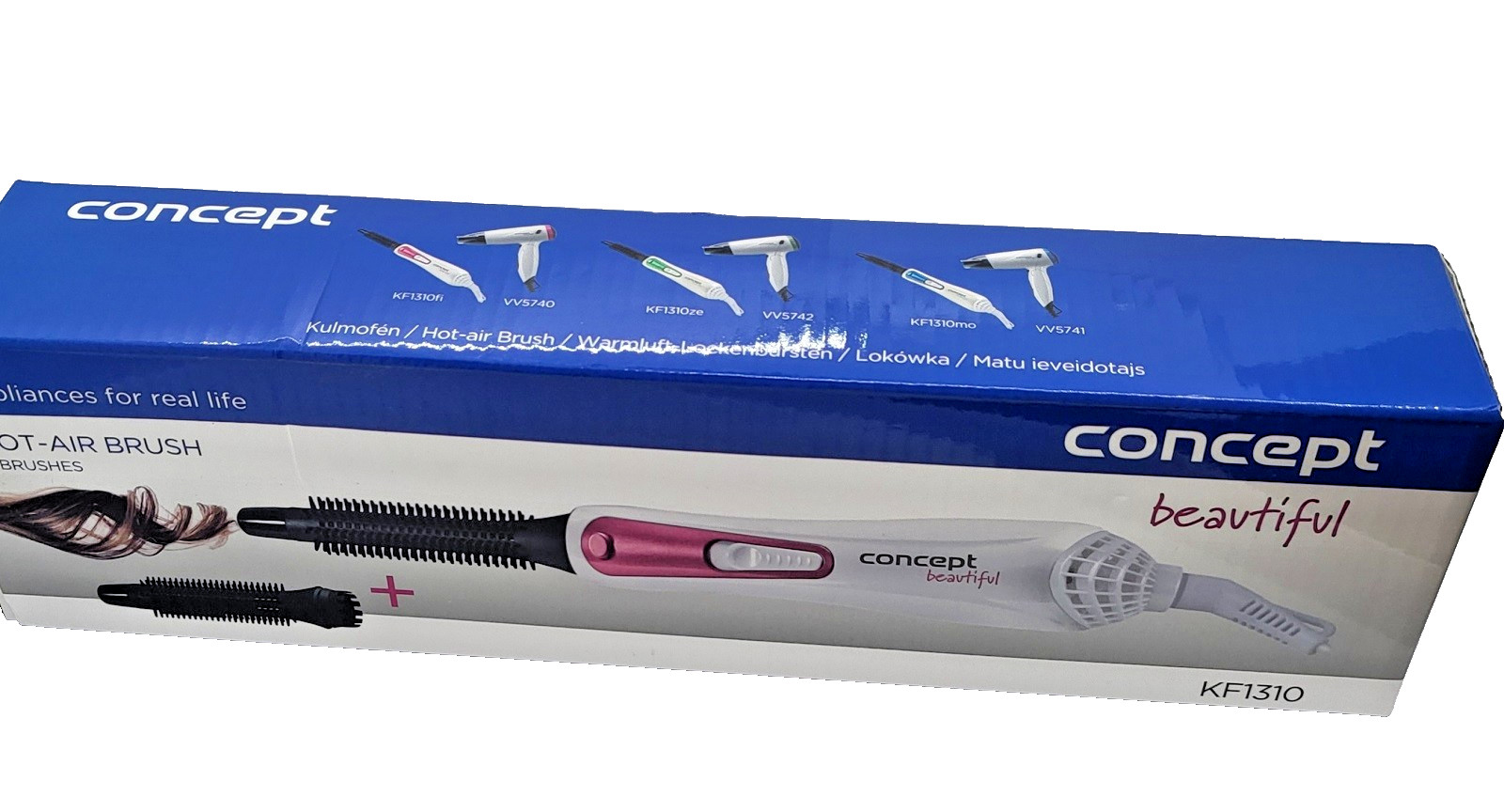 Concept Beautiful Hot Air Brush KF1310 – 400W – 2 Interchangeable Brushes
