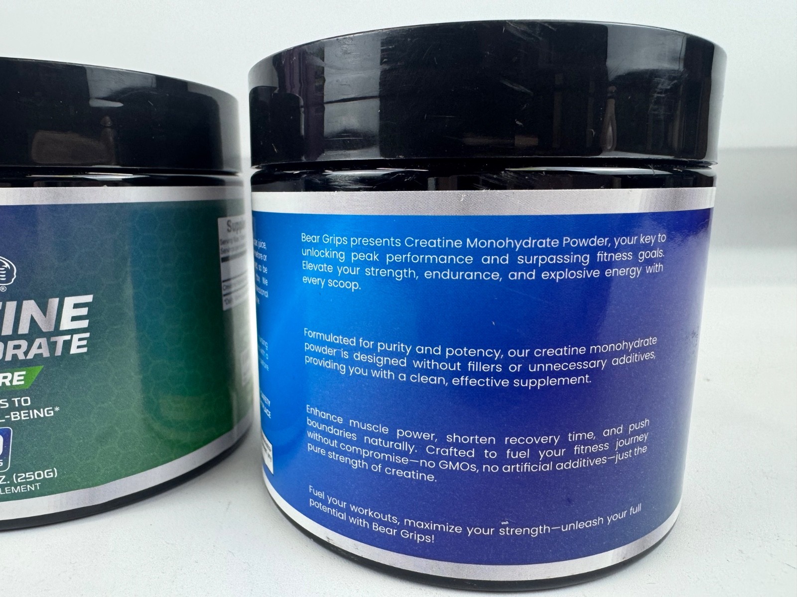 Bear Grips Pure Creatine Monohydrate Powder 50 Servings of Instantized Creatine