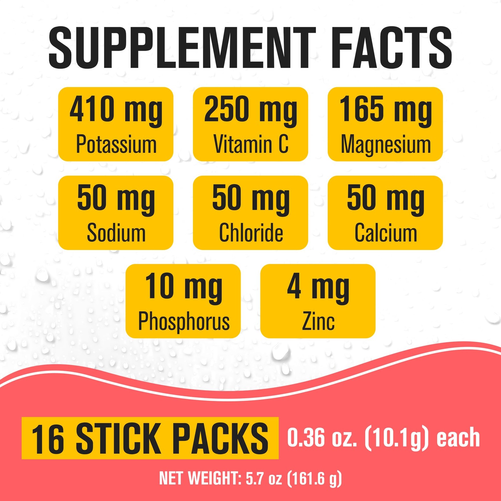 NaturalSlim Electrolyte Powder Packets Sugar Free Hydration Drink, Peach-Mango
