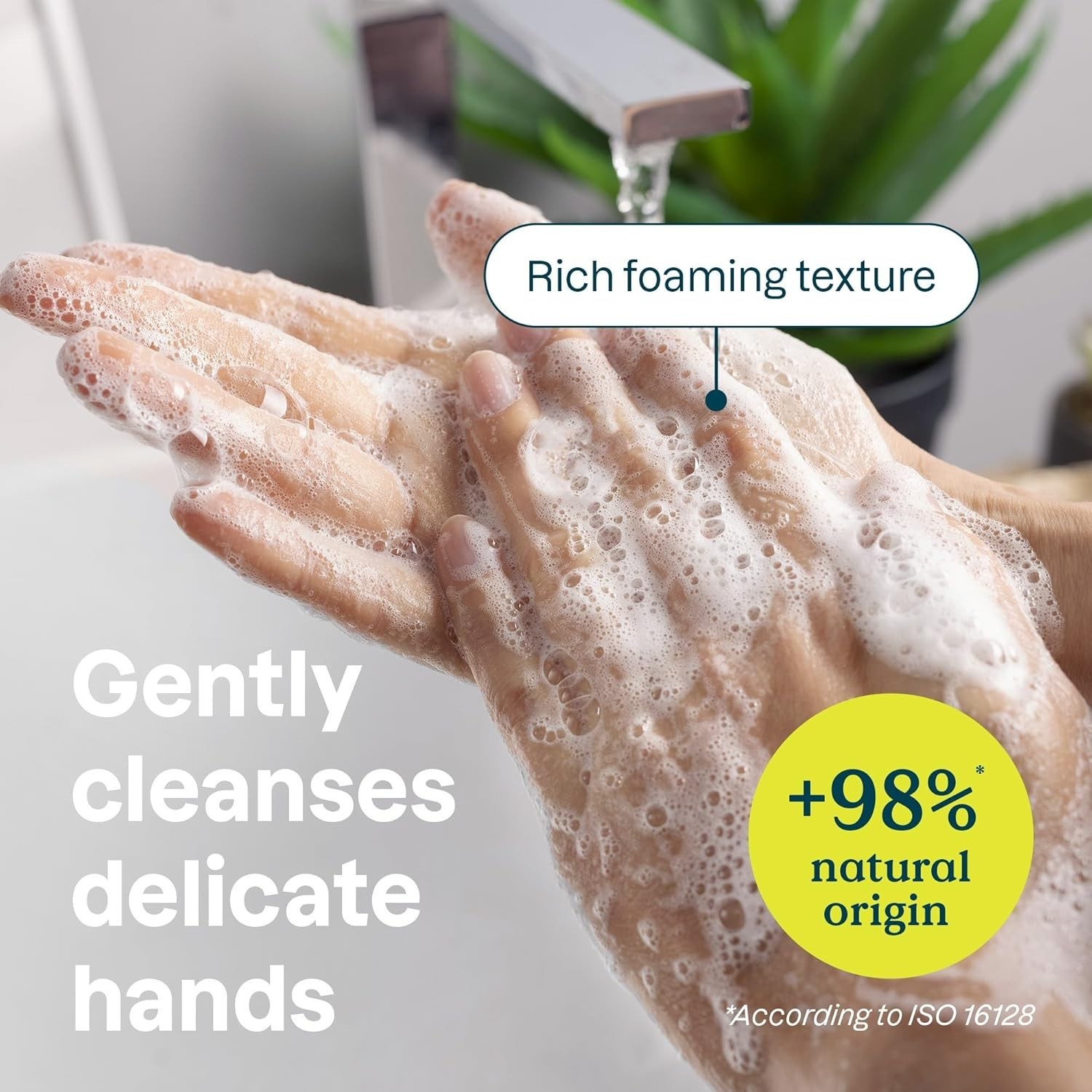 Unscented Hand Soap – 16 Fl Oz, Cleansing for Sensitive Skin, Oat Extract