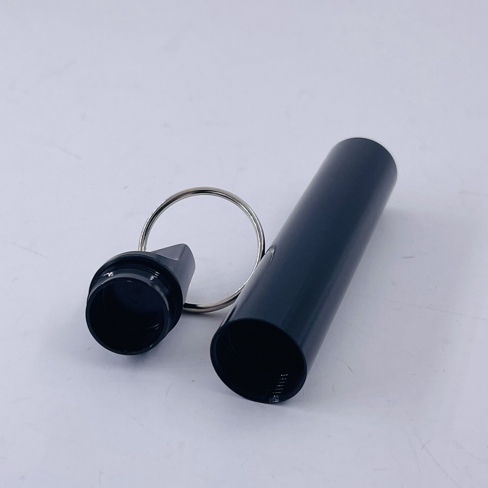 Pill Box Portable Travel Pill Case Metal Waterproof Medicine Container Keychain
