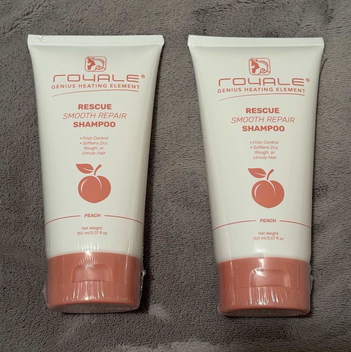 Royale Genius Heating Element Rescue Smooth Repair Shampoo Peach 5.07 fl oz