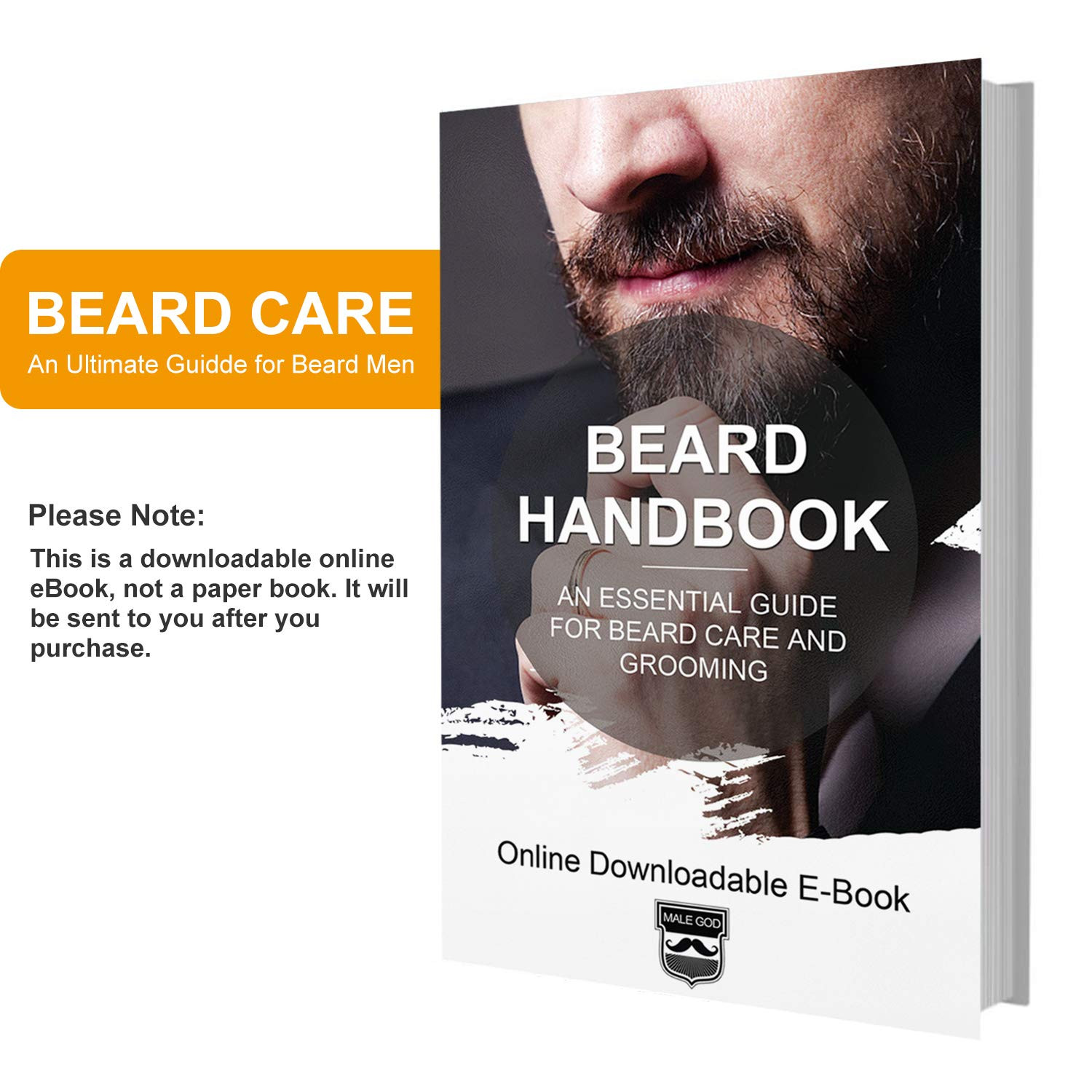 MALE GOD Beard Kit for Men Grooming & Care, Beard Growth Kit W/Natural Ingredien