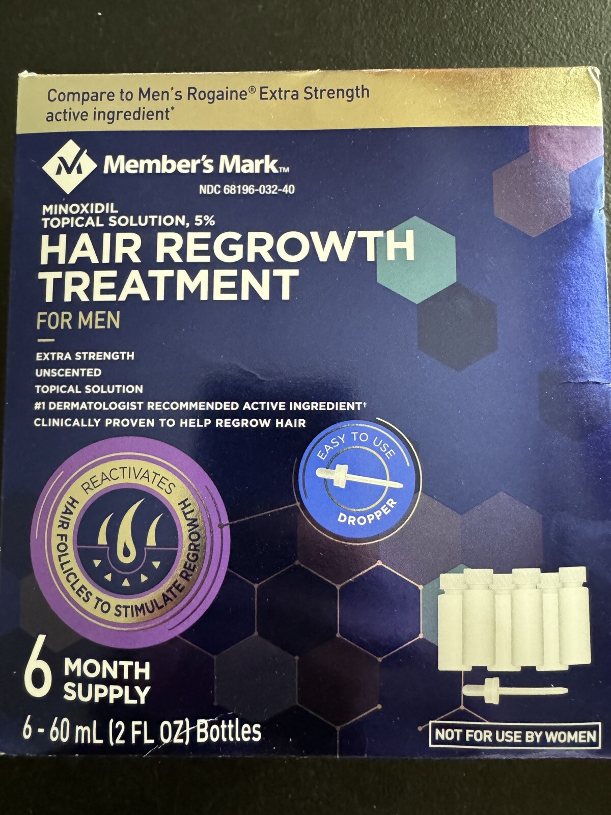 ✳️ Member’s Mark 5% Minoxidil Topical Hair Regrowth Treatment 1- 6 Months ✳️