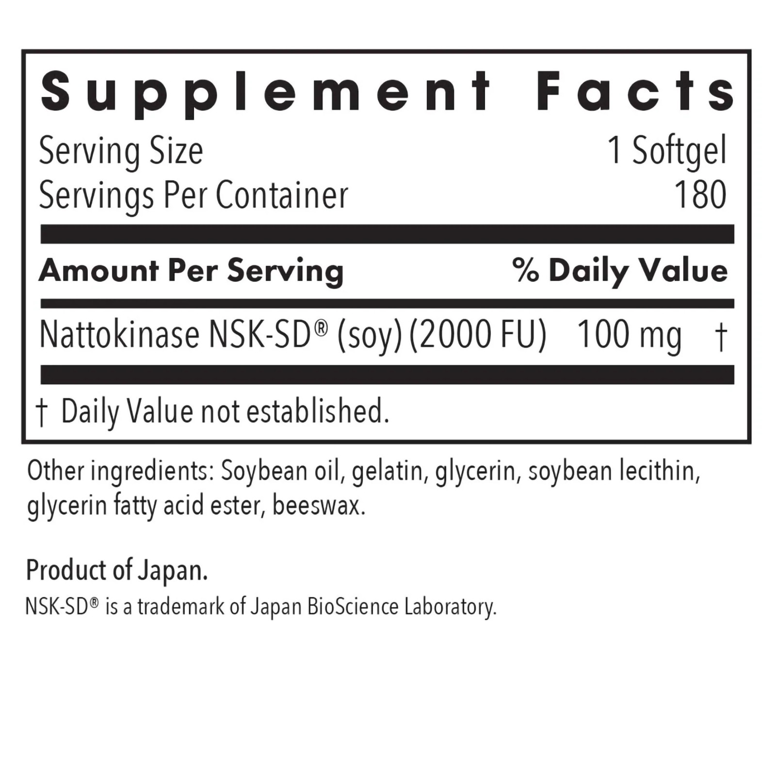 Allergy Research Group NATTOKINASE 180 cap Exp. 12/2027 Free Shipping NEW LABEL